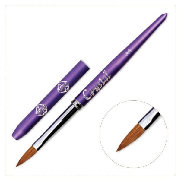 CN Acrylic Jewell Brush, Kolinsky #6 for beginners