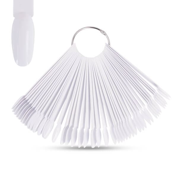 CN White Oval Tip Stick With metal Ring 50pcs