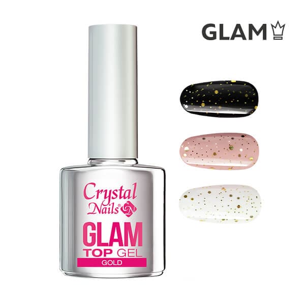 CN Glam top gel 4ml - Gold THF