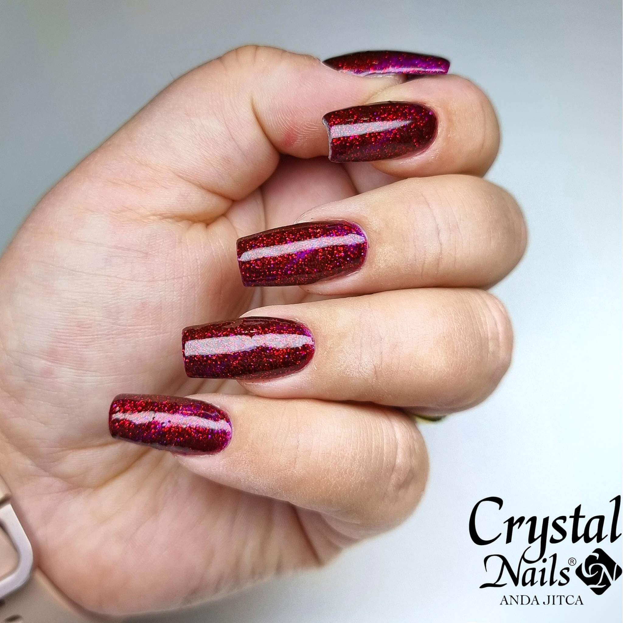 CN 3S Crystalac 8ml #184 - Sparkling Burgundy THF - Image 2