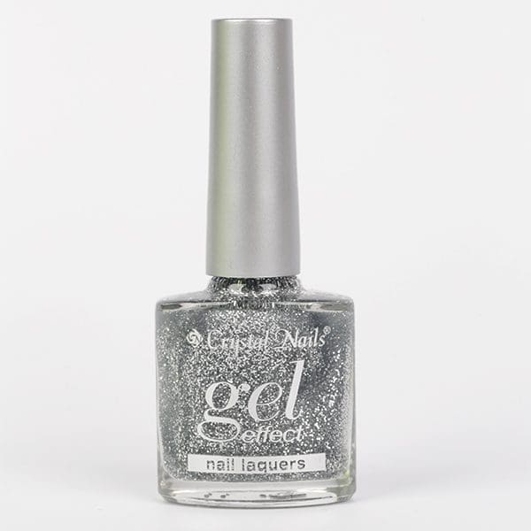 Gel Effect Nail Polish 10ml #41 - Glitter Silver