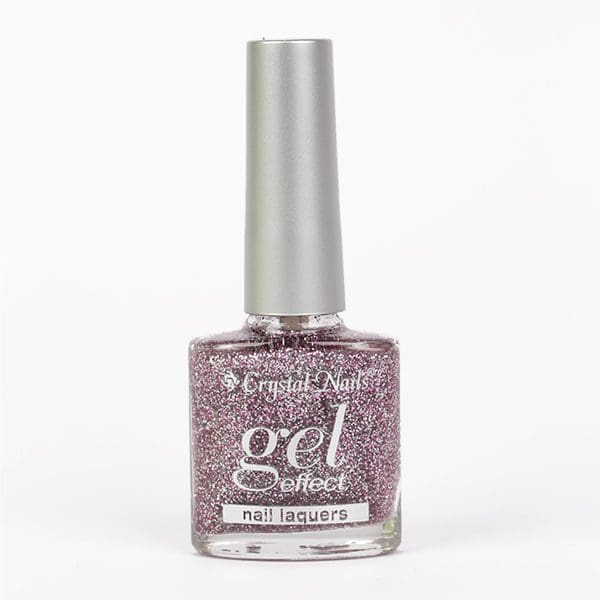 Gel Effect Nail Polish 10ml #43 - Glitter Pink