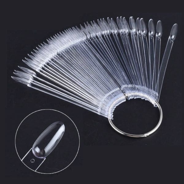 Clear Oval Tip Stick With metal Ring 50pcs