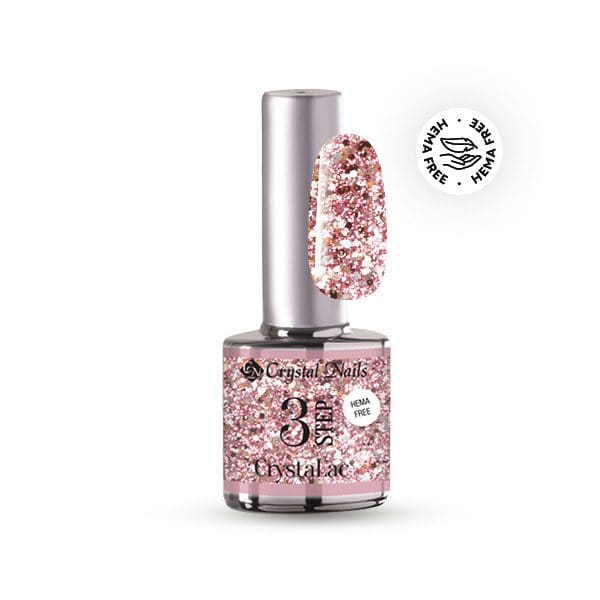 CN 3S CrystaLac 8ml #148 - Glitter rosegold THF