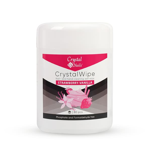 CN CrystalWipe - Nail- and Skin cleaning wet wipe (Strawberry-Vanilla scent) 80pcs THF