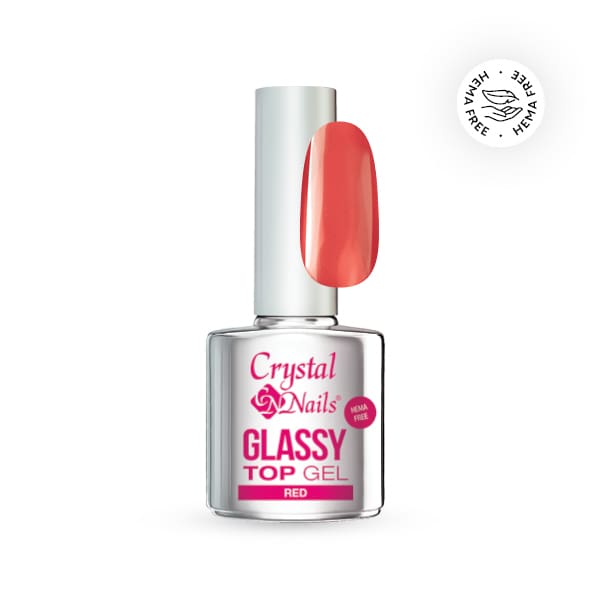 CN Glassy Top Gel - Red 4ml THF