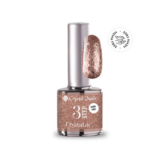 CN 3S Crystalac 8ml #208 Full Platinum - Dazzling Rose Gold THF