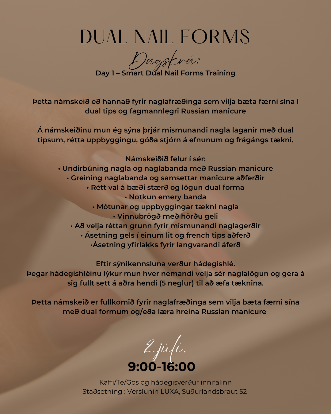 DUAL FORMS Masterclass with practice (Kennt á ensku/English speaking) - Image 3