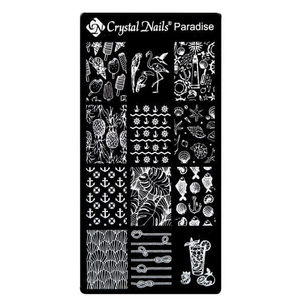 CN Nail stamp templates - Paradise