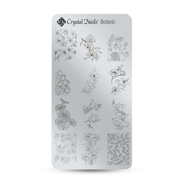 CN Nail stamp templates - Botanic