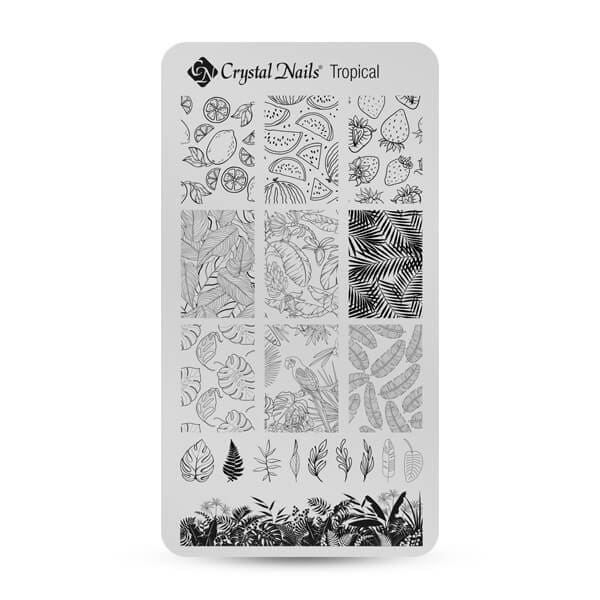 CN Nail stamp templates - Tropical