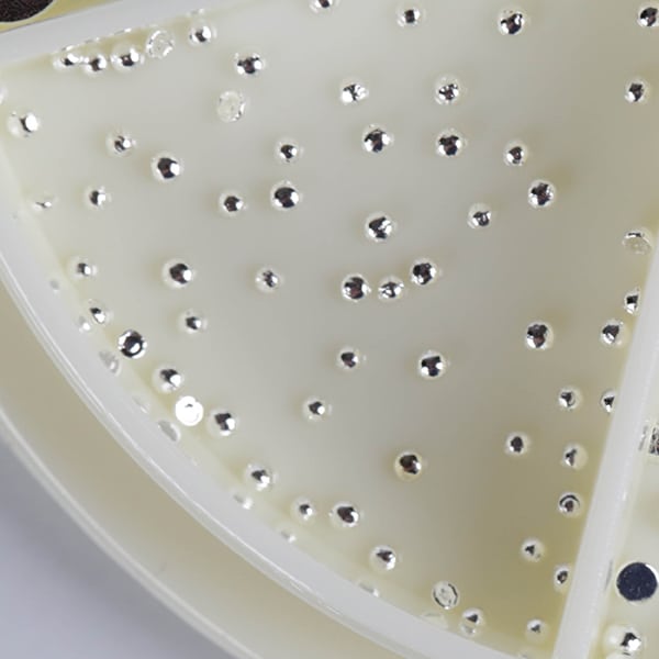 CN Half Beads refill - metal silver 1,5mm